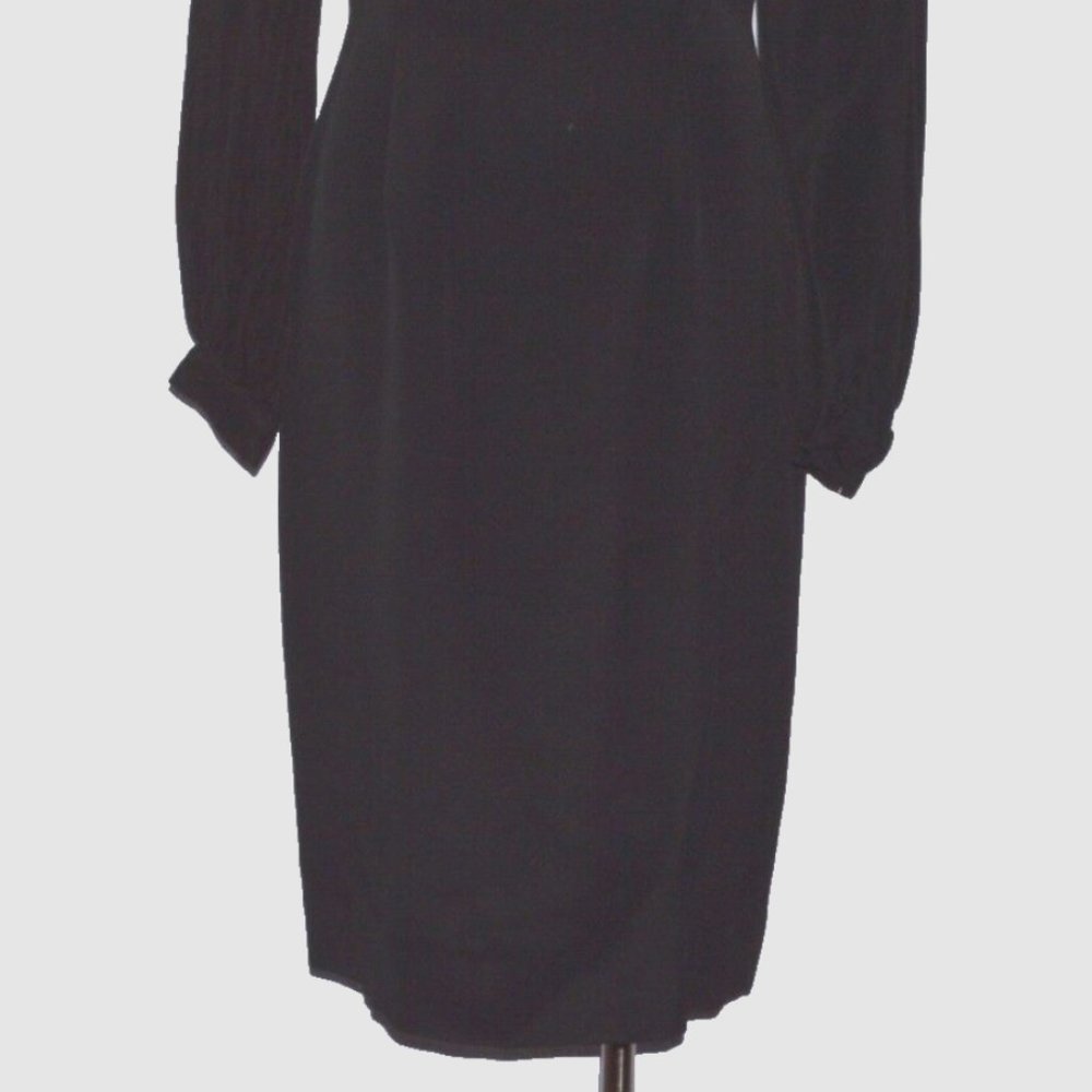 Albert Nipon New Sz 4 S Small Black One Shoulder … - image 5